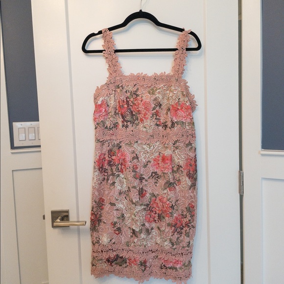 Lace Floral Mini Dress - Summer Wedding Guest - w Tags - Picture 2 of 4